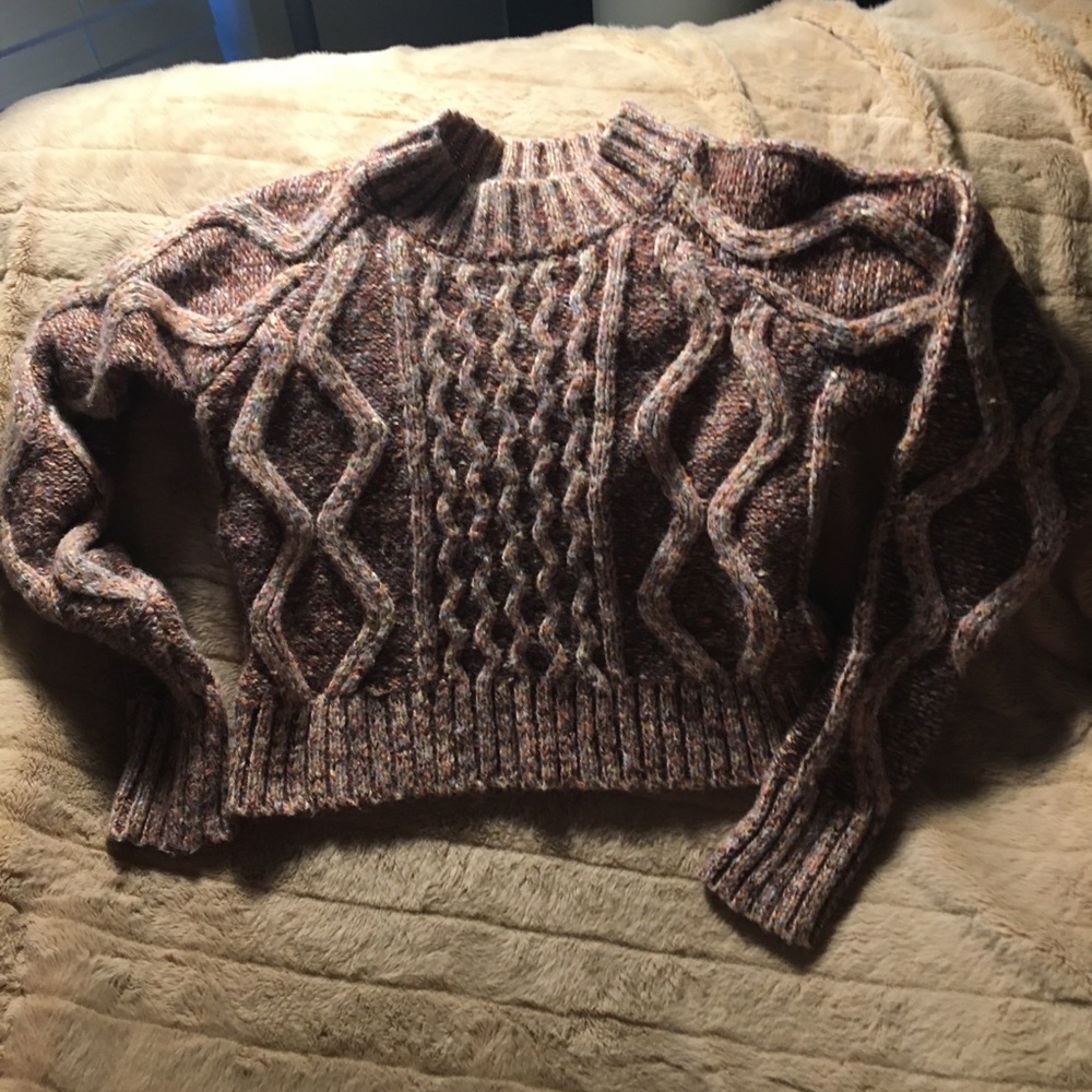 SOLD L.A. Hearts Crop Top Sweater
